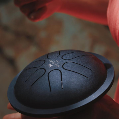 Handpan drum being played
